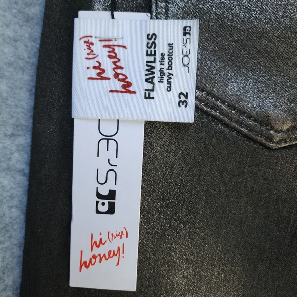 Joe's Jeans Flawless Hi Honey High Rise Curvy Bootcut Jeans In Foil Gunmetal